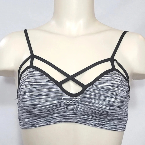 XS X-SMALL Xhilaration Wire Free Cut-Out Strappy Bralette NWT - Picture 1 of 4